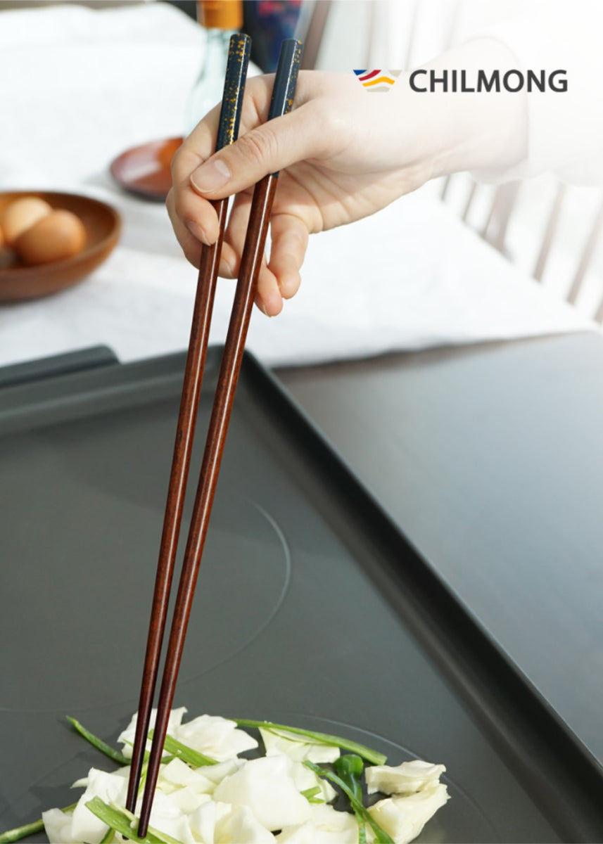 [Chilmong] Korean Ottchil Chopstick Set - Natural Brown