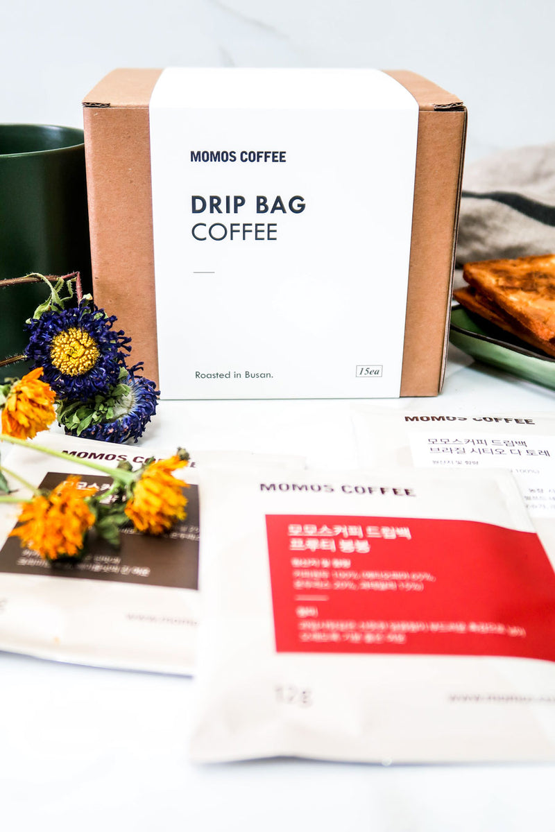 Momos Coffee] Busan Drip Coffee Sampler Box (15 bags) – Gochujar