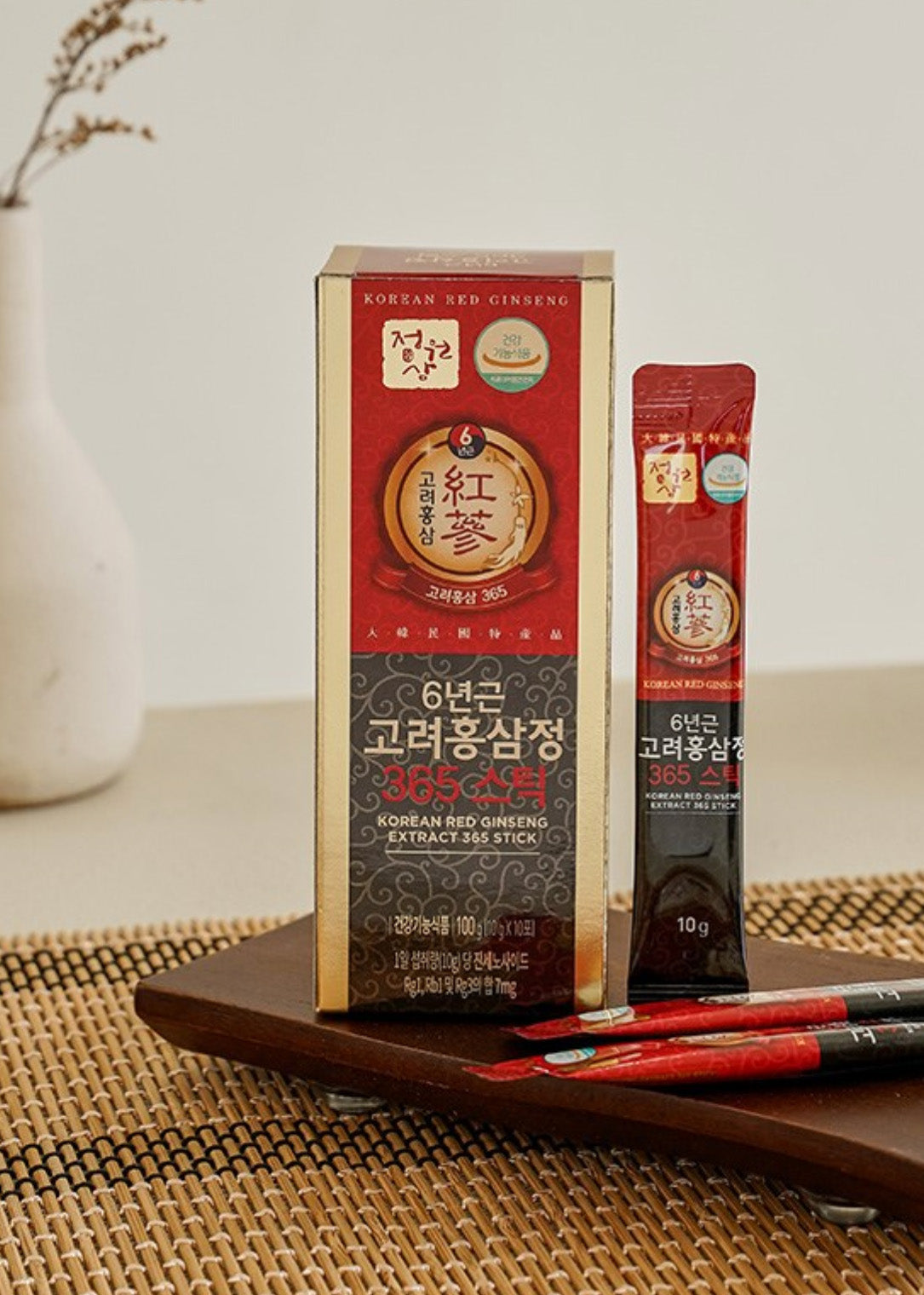 Jung Won Sam] 6 Year Old Korean Red Ginseng Sticks – Gochujar