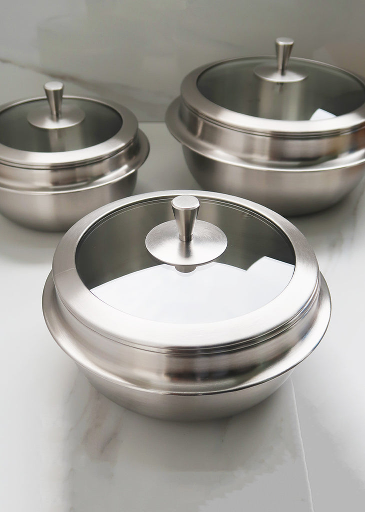[Cookever] Stainless Steel Nuvo Ttukbaegi Pot - 3 Sizes