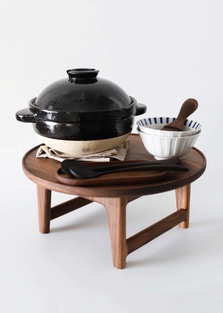 [JF] Walnut Korean Soban Table (Circle-Shape) – Gochujar