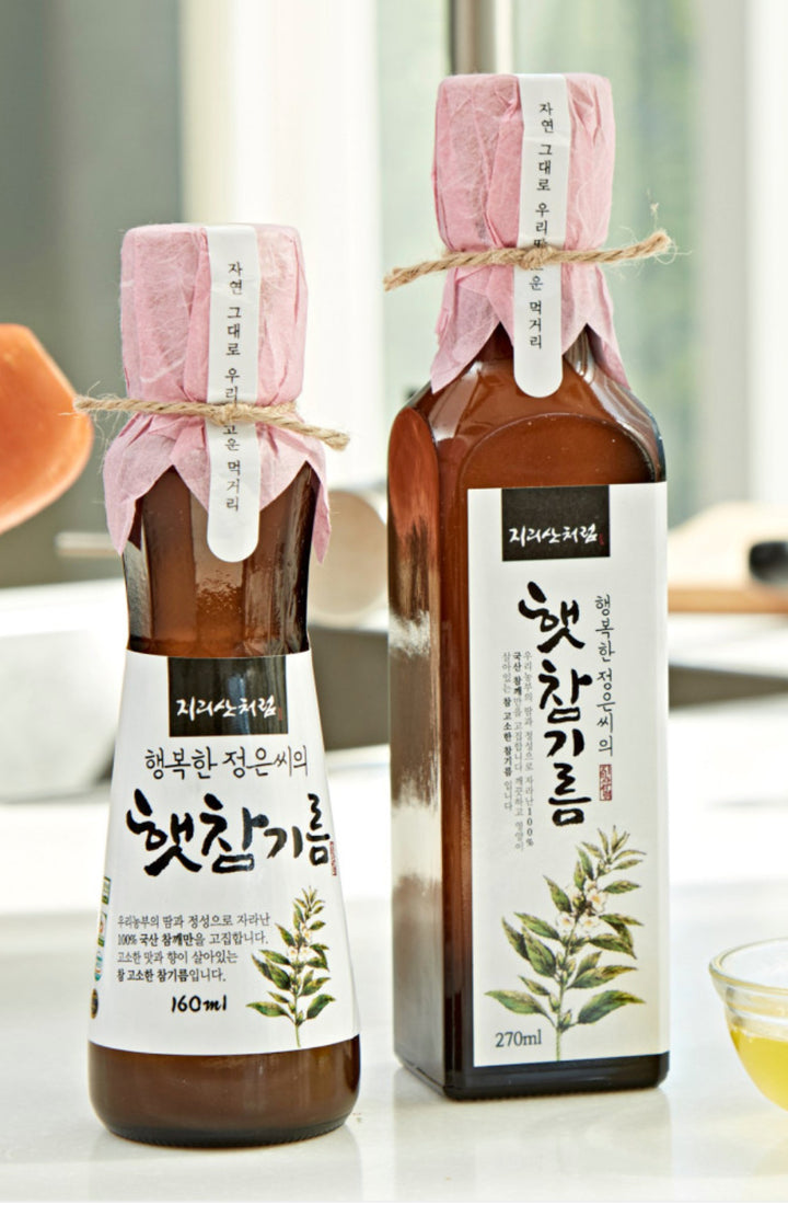 [Jirisan Chereum] 100% Korean Sesame Oil (Lightly Roasted)